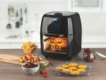 GOURMETmaxx Heißluft-Fritteuse Digital 9 in 1 und 1800 W : 9 Liter